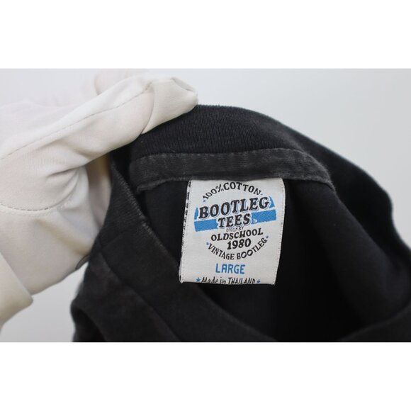 Eminem Graphic Bootleg Tee Black 100% Cotton Large Vintage Style 1980 Oldschool - Picture 5 of 12